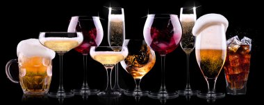 farklı alkol içki seti