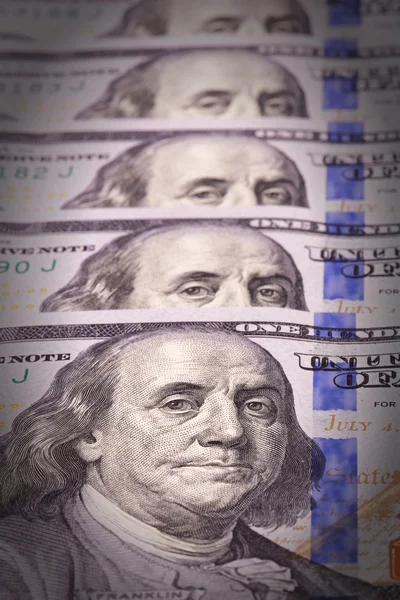 Extreme close-up of one hundred bill — Stock Photo, Image