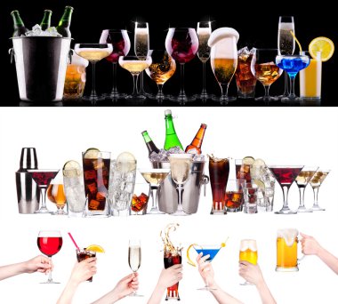 farklı alkol içki seti