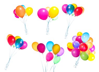 uçan balonlar izole