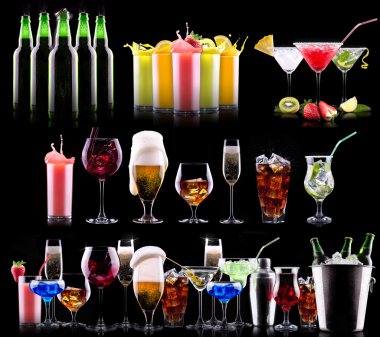 farklı alkol içki seti