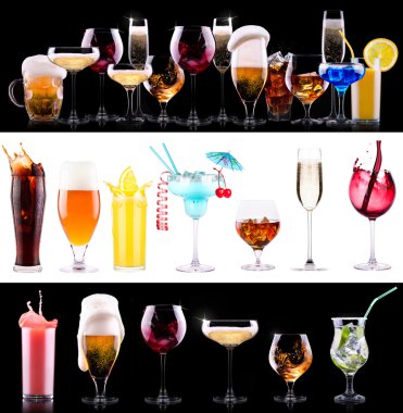 farklı alkol içki seti