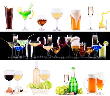 farklı alkol içki seti