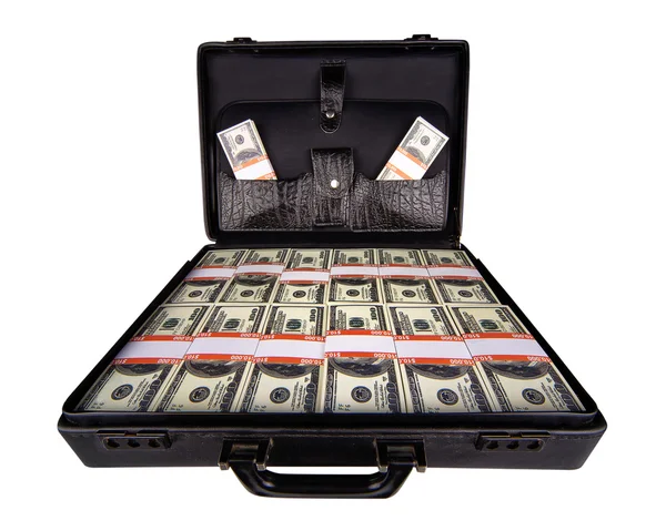 Case full of dollar — Stock Photo, Image