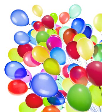 uçan balonlar izole