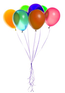 uçan balonlar izole