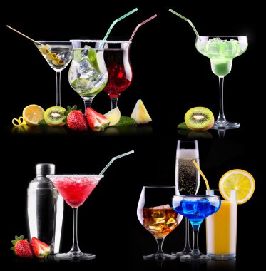 farklı alkol içki seti