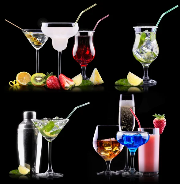 Verschillende alcohol drinkt set — Stockfoto
