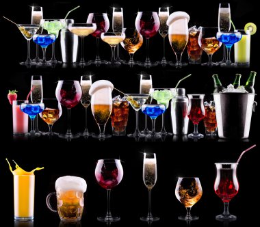 farklı alkol içki seti