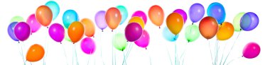 uçan balonlar izole