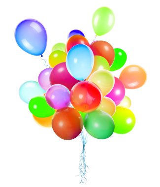 uçan balonlar izole