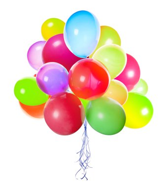 uçan balonlar izole