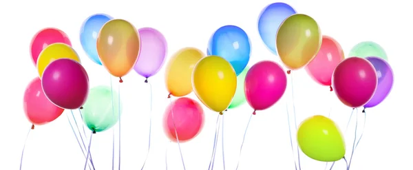 Flying balloons isolated — Stock Photo, Image