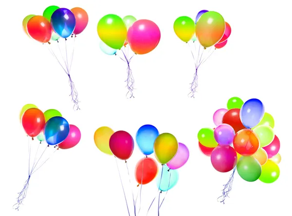 Flying balloons isolated — Stock Photo, Image