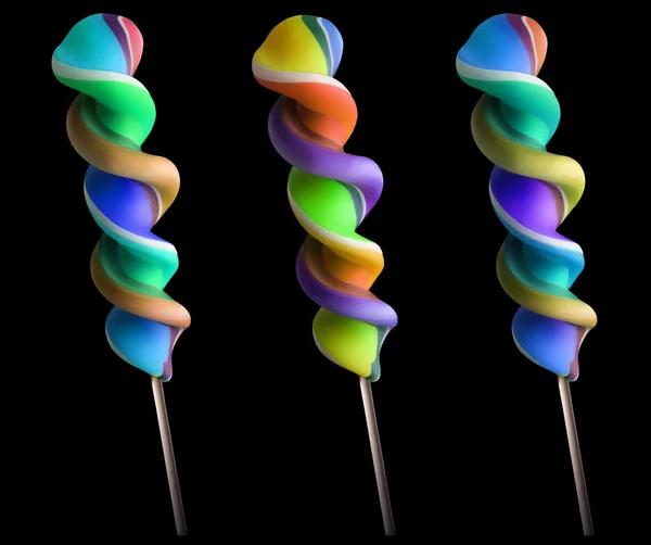 Bright colorful lollipop set — Stock Photo, Image