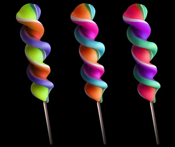 Parlak renkli şeker seti — Stok fotoğraf