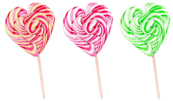 Heldere kleurrijke lollipop set — Stockfoto