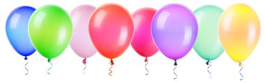 uçan balonlar izole