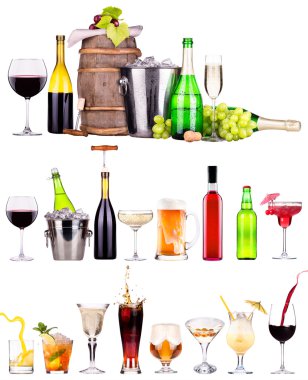 farklı alkol içki seti