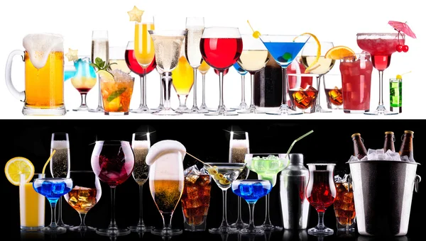 Verschillende alcohol drinkt set — Stockfoto