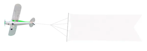 Tek motorlu uçak ile bayrak