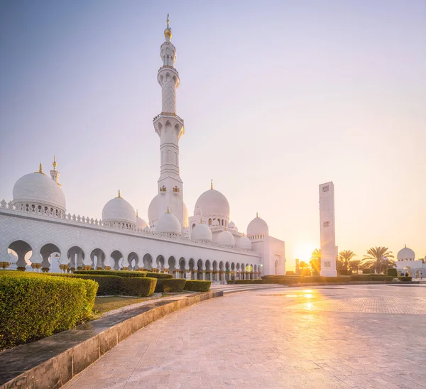 View Garden Sheikh Zayed Grand Mosque Day Time Uae — Stock Photo, Image