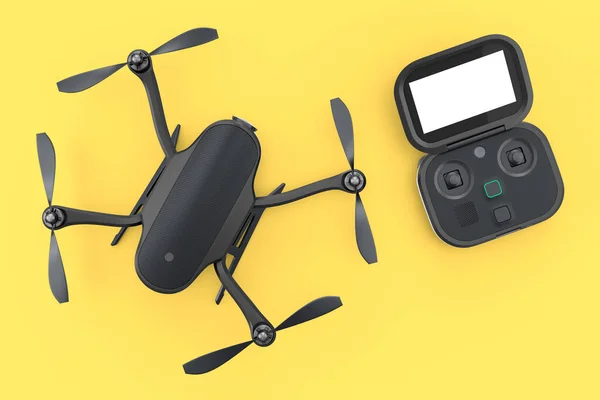 Foto Video Drone Elicottero Quad Con Action Camera Remoto Sfondo — Foto Stock