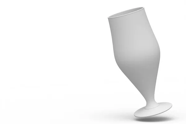 Frostiges Glas Frisch Gezapftes Bier Isoliert Auf Weißem Monochromen Hintergrund — Stockfoto