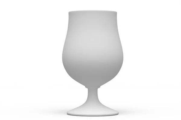 Verre Givré Bière Fraîche Pression Isolé Sur Fond Blanc Monochrome — Photo