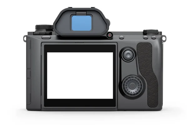 Konzept Der Nicht Existierenden Dslr Kamera Isoliert Auf Weißem Hintergrund — Stockfoto
