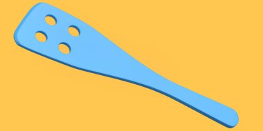 Turuncu arka planda ahşap oyuklu mutfak aletleri. Ev yapımı mutfak aletleri ve yemek pişirmek için aksesuarlar