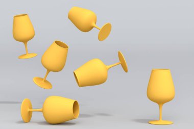 Gri monokrom arka planda bir dizi taze bira. Tatillerde alkol kullanımı, Ekim Festivali veya Aziz Patrick Günü