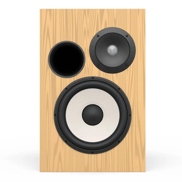 Speakers Loudspeakers Isolated White Background Render Audio Equipment Boombox Sound — Stock Photo, Image