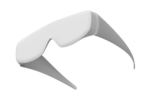Ochranné Plastové Zubařské Brýle Nebo Brýle Izolované Bílém Monochromatickém Pozadí — Stock fotografie