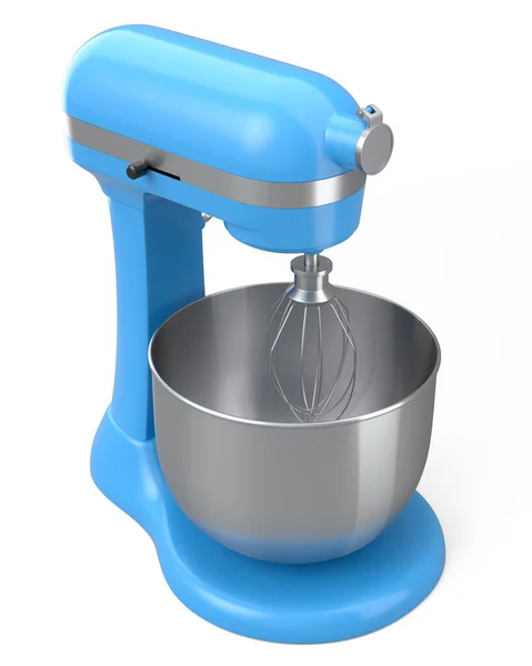 现代厨房搅拌器 可在白色背景上烘烤 3D渲染家庭厨房工具和烹饪 混合和搅拌配件 — 图库照片
