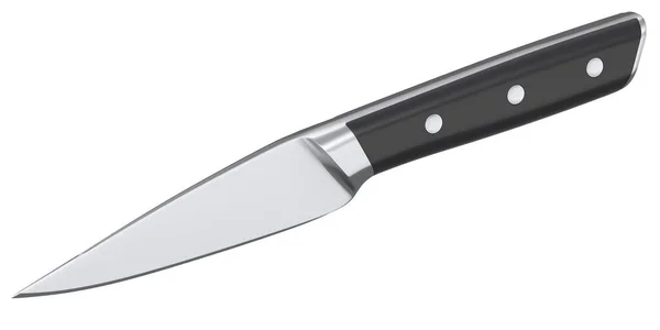 Küchenmesser Mit Holzgriff Isoliert Auf Weißem Hintergrund Rendering Von Fleischermessern — Stockfoto
