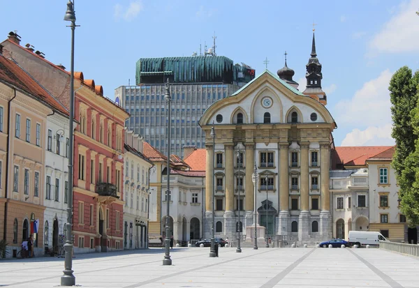 Piazza del Congresso Lubiana — Foto Stock