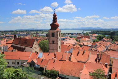 Old town center of Ptuj, Slovenia clipart