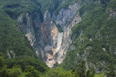 boka şelale, vadi bovec, Slovenya