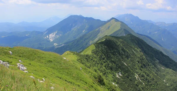 Kobariski Stol and Muzec mountains, Slovenia — Stock Photo, Image