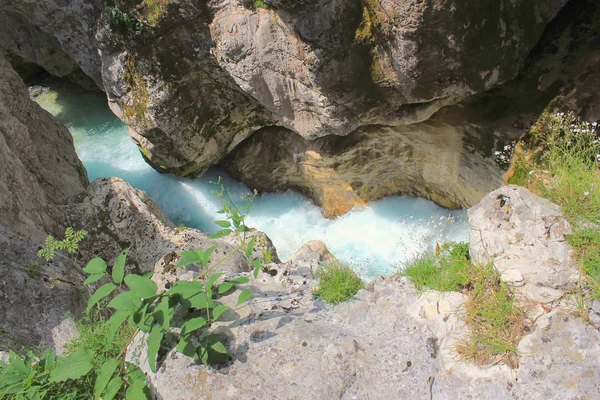 Riverbeds of Soca river, Slovenia — Stock Photo, Image