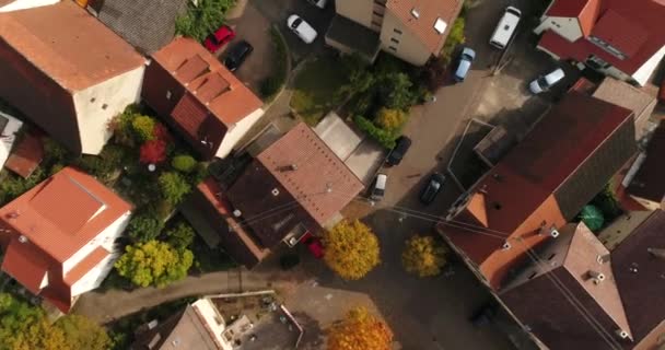 Autumn Weinsberg Germany Top View Copter Travelling Charming City Rural — Vídeo de Stock