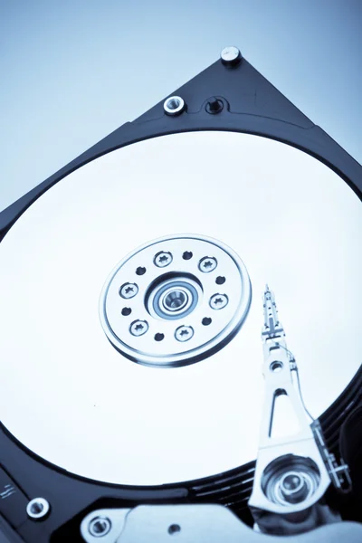 HDD na modré — Stock fotografie