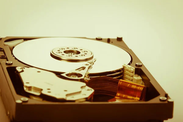 Warm hard disk shot — Stock Photo, Image