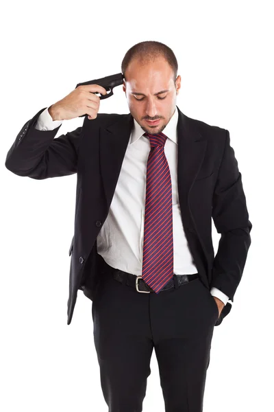Businessman Suicide Royalty Free Stock Images