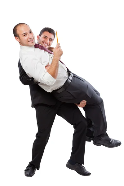 Carrying your colleague — Stock Photo, Image