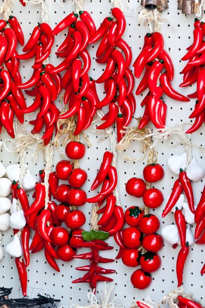 Red Hanged peppers — Stock Photo, Image