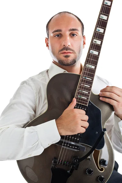 Guitarra héroe — Foto de Stock