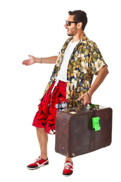 Surprised tourist — Stock Photo, Image