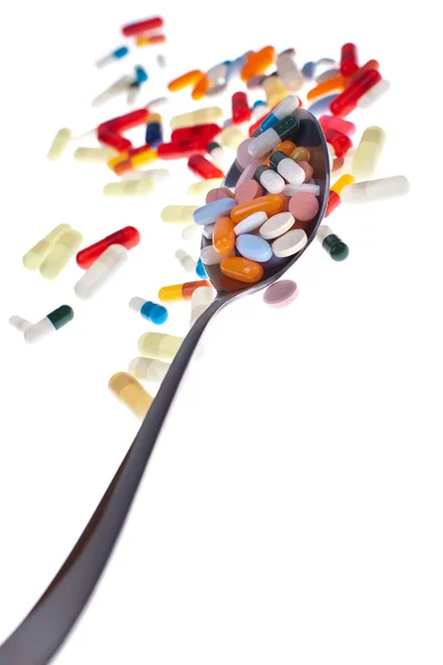 Löffel-o-meds — Stockfoto